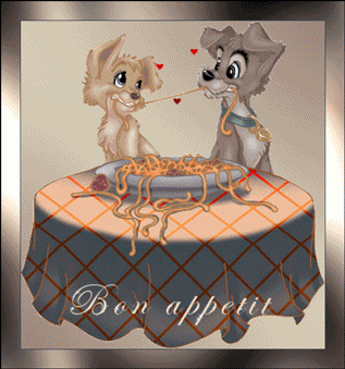 Bon appétit Belle et le clochard